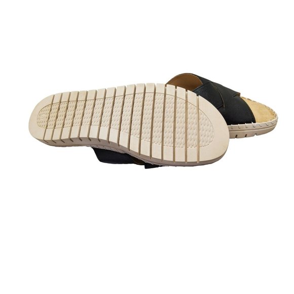 ingaro womens ingaro sport "tess" slide on black strap sandals. - Picture 6 of 6